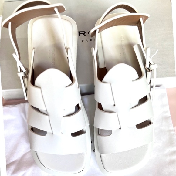 NIB Robert Clergerie Ramona Fusherman Sandal in White Size 8 - Picture 10 of 10